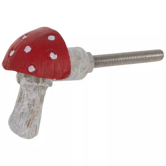 Amanita Muscaria Mushroom Decorative Knob/Drawer Pull, NWOT ๐ - Picture 2 of 8